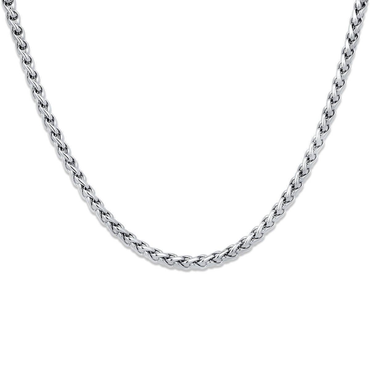 Genova Chain Silver 3MM Αλυσίδα λαιμού από ανοξείδωτο ατσάλι 316L